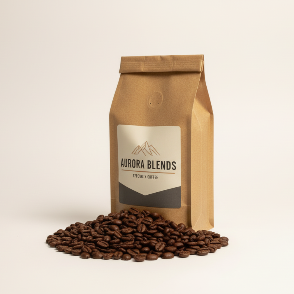 Kaffepose tre-kvart vinkel